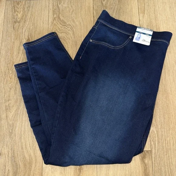 Terra Sky Jeans New Terra Sky Plus Womens Pull On Stretch